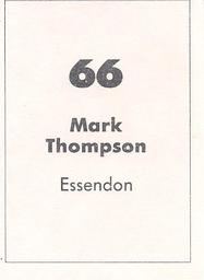 1990 Select AFL Stickers #66 Mark Thompson Back